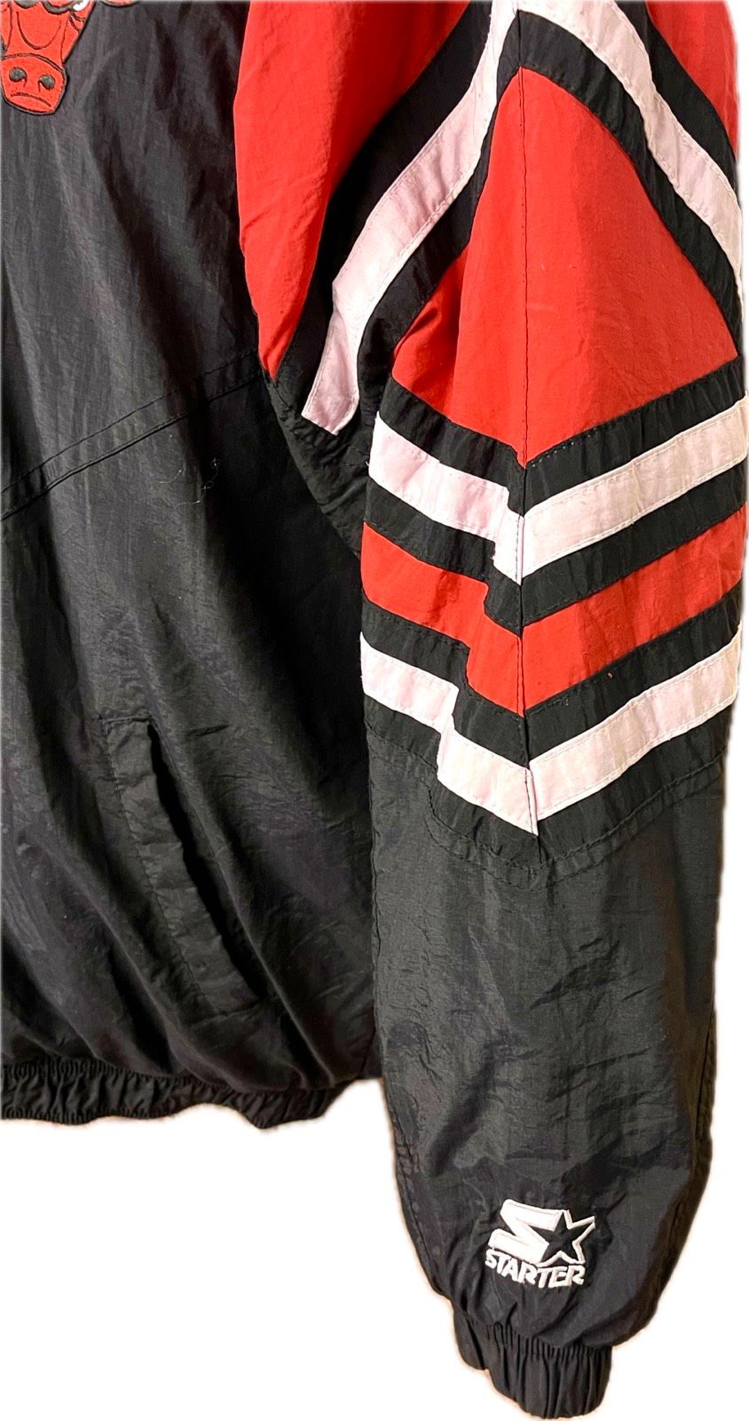 starter chicago bulls jacke winterjacke parka vintage jordan retro NBA selten L schwarz