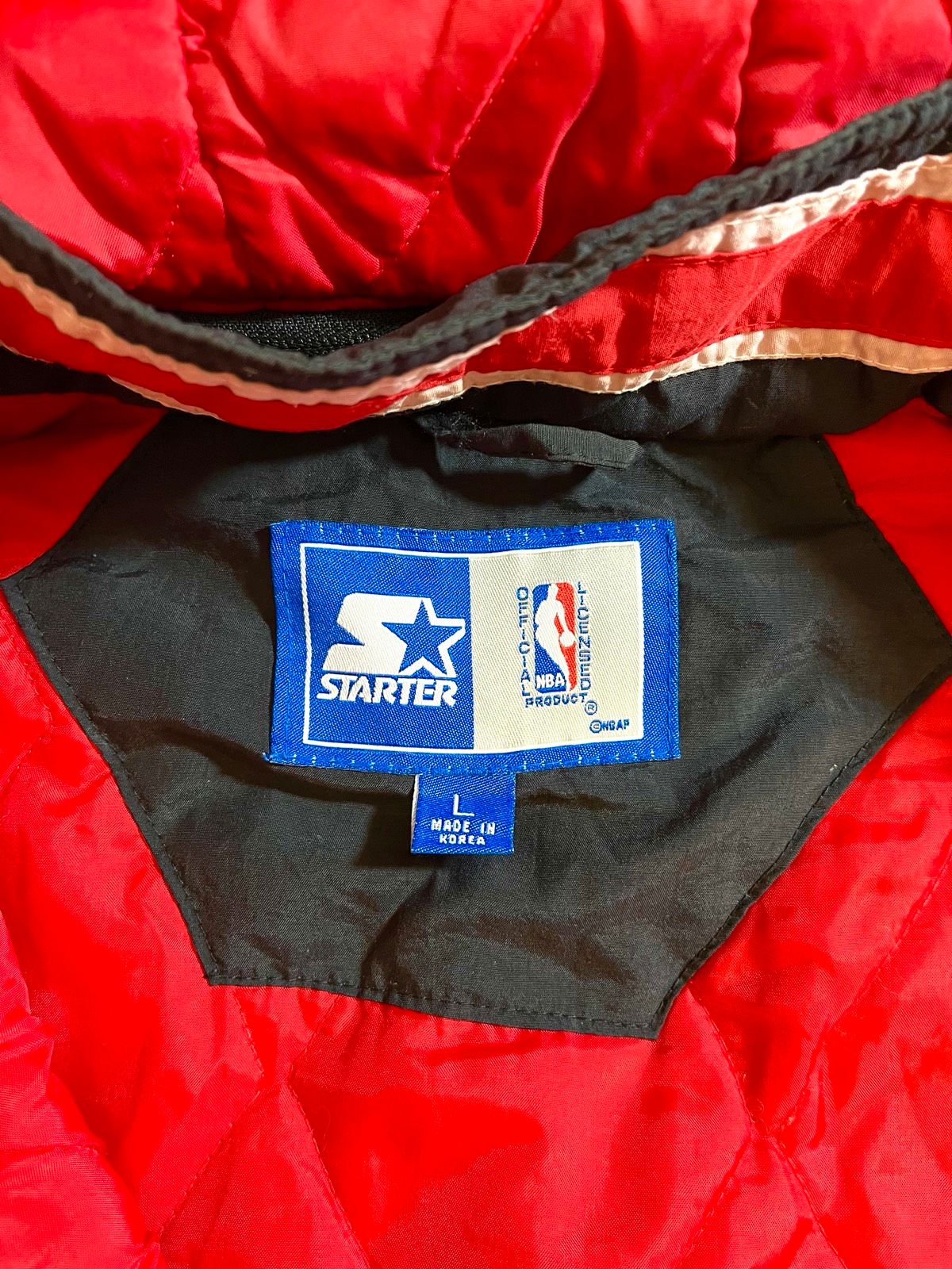starter chicago bulls jacke winterjacke parka vintage jordan retro NBA selten L schwarz