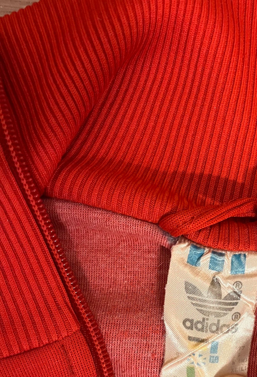 adidas trainingsjacke 90er herren rot weiss schwarz gr. L retro vintage freizeitjacke
