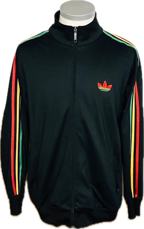 adidas trainingsjacke firebird herren schwarz jamaica xl retro vintage freizeitjacke