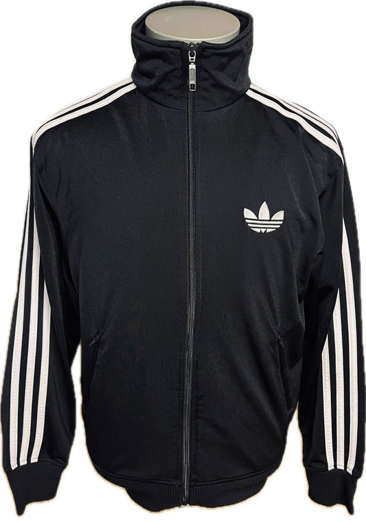 adidas trainingsjacke firebird herren schwarz-weiss s retro vintage freizeitjacke