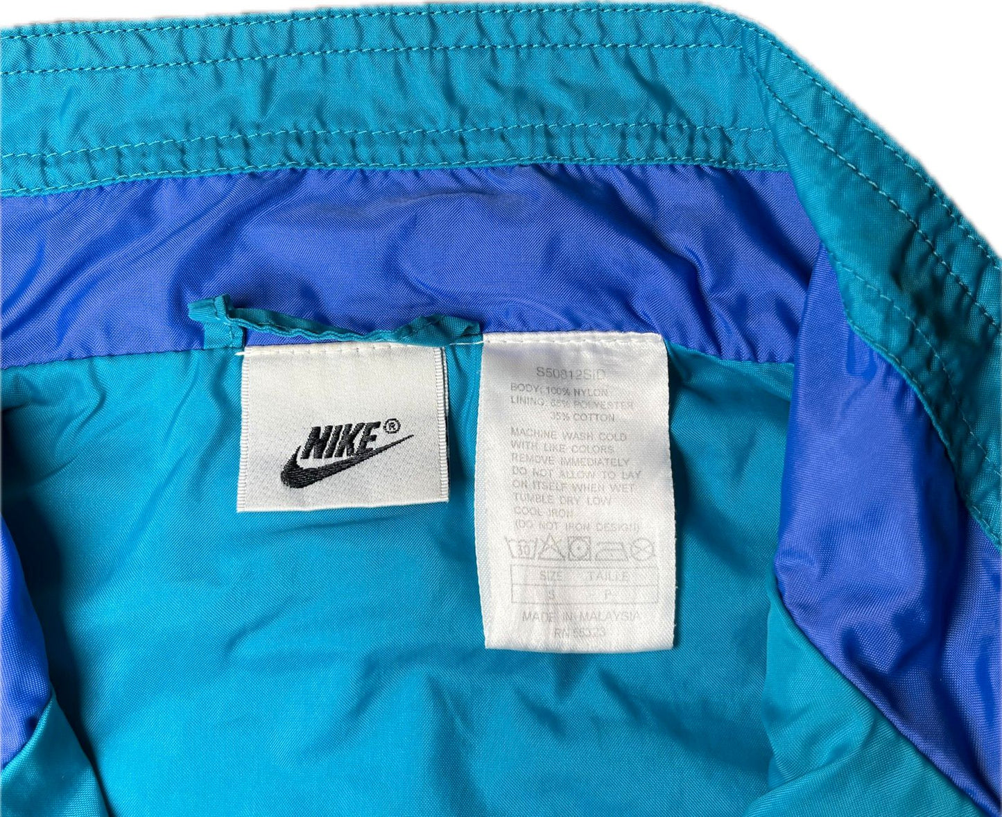 Vintage Nike Trainingsjacke Herren Gr. S Blau Lila