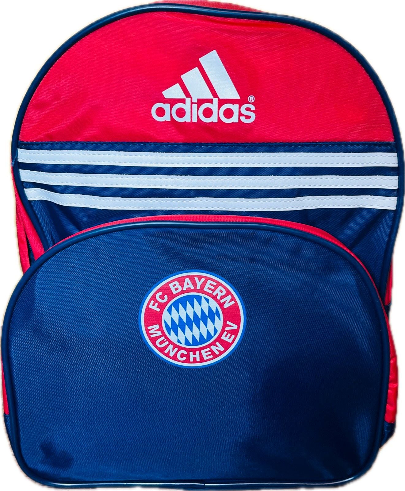 Adidas FC Bayern München Retro Rucksack Vintage Daypack Reisetasche Fußballfan Bayern-Fan