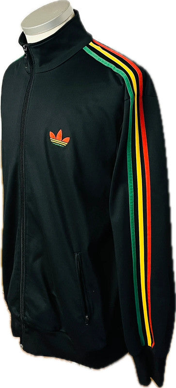 adidas trainingsjacke firebird herren schwarz jamaica xl retro vintage freizeitjacke