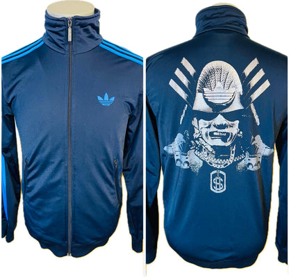 Adidas Trainingsjacke Firebird Superstar Model in Blau Herren Gr. S oder Damen Gr. M Run DMC Hip Hop Vintage retro 