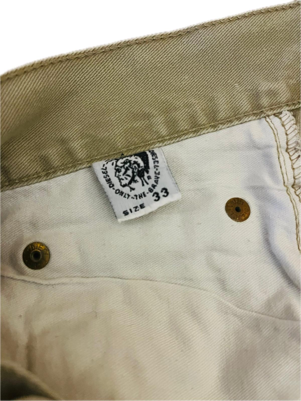 Diesel Industries Basic Jeans Beige Gr. 33 Herren Vintage Retro Vintage-Jeans Hose