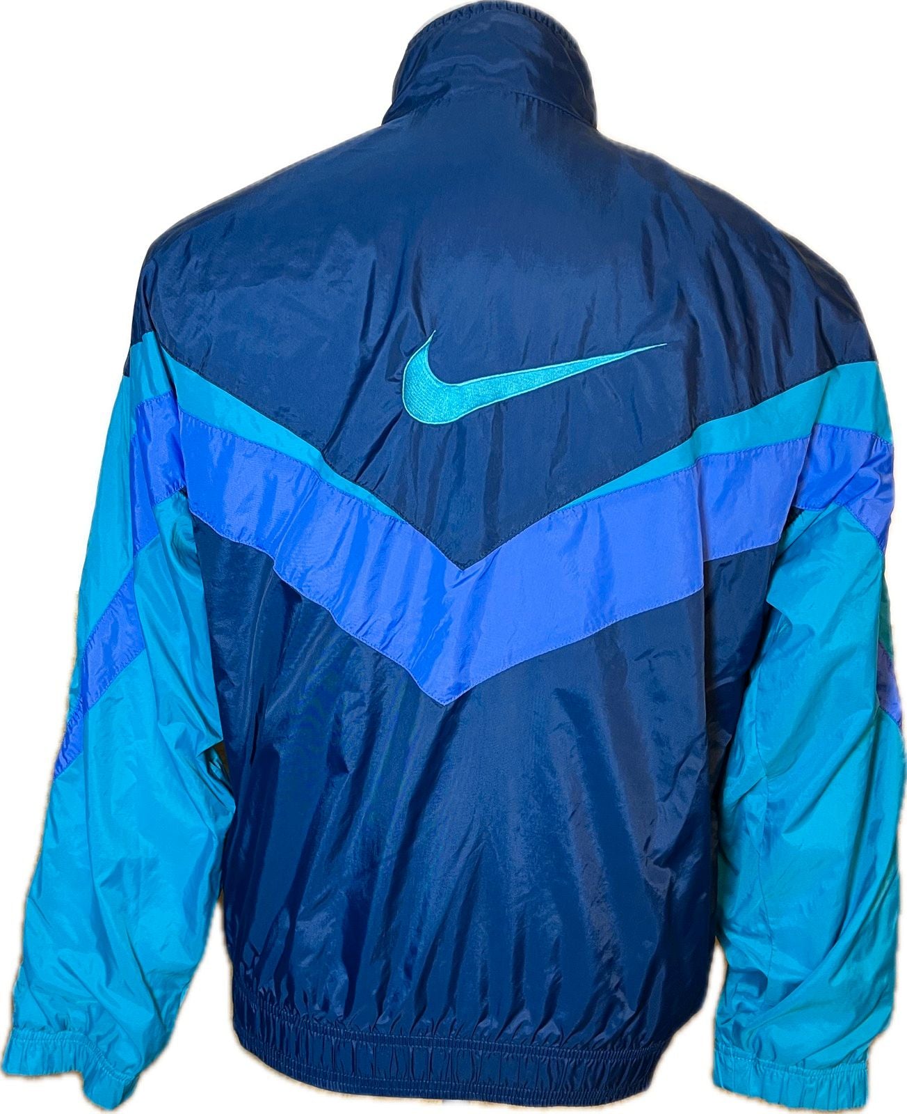 Nike Trainingsjacke Herren Gr. S Blau Lila Vintage 90er Jacke 